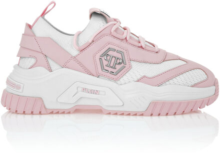 Philipp Plein Low-Top Sneakers Predator Wit/Roos - EU 40