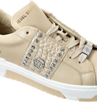 Philipp Plein Low Top Sneakers Rebel Studs Beige - EU 37