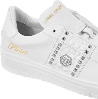 Philipp Plein Low Top Sneakers Rebel Studs Wit - EU 37