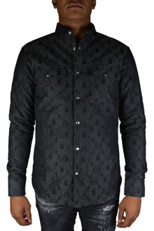 Philipp Plein LS Monogram overhemd Zwart