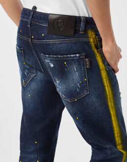 Philipp Plein Magere Donkerblauw - 36 (Taille)