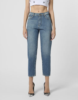 Philipp Plein Mama Fit Logo Blauw - 29 (Taille)