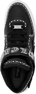 Philipp Plein Mid-Top Sneakers Gothic Plein - maat EU 47 Zwart