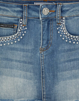 Philipp Plein Minirok Blauw - 6-7J / 116-122cm