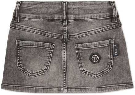 Philipp Plein Minirok Donkergrijs - 8J / 128cm