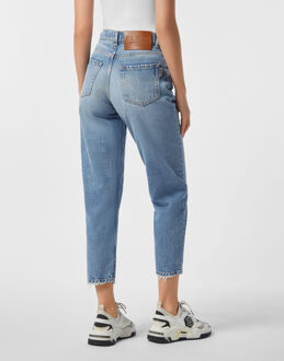 Philipp Plein Mom Fit Jeans Lichtblauw - 29 (Taille)