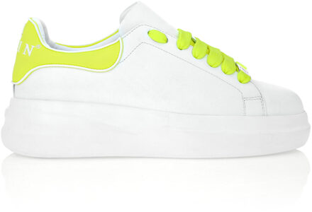 Philipp Plein Nappa Leather Sneakers Low Top - maat EU 35 Wit