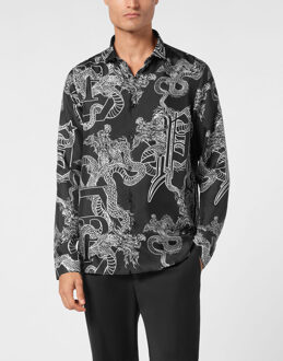 Philipp Plein Overhemd Slim Fit - maat Zwart