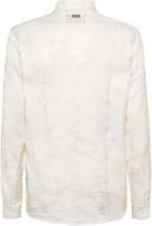 Philipp Plein Overhemd Slim Fit Skull&Bones - maat Wit