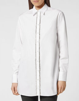 Philipp Plein Overhemdjurk Wit - S