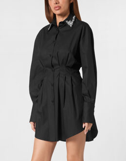 Philipp Plein Overhemdjurk Zwart - XL