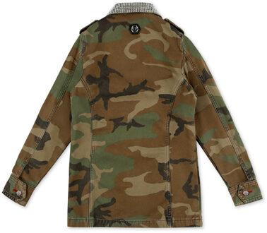 Philipp Plein Parka Crystal Camouflage