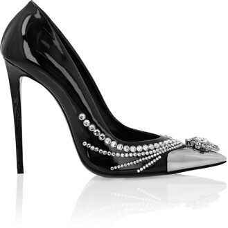 Philipp Plein Patent Leather Decollete Hi-Heels Zwart - EU 40