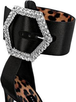 Philipp Plein Peep-Toe Pompen Iconic Plein Zwart - EU 39