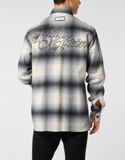 Philipp Plein Plaid Overshirt Signature Veelkleurig - 3XL