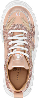 Philipp Plein Platte Sandalen Hexagon Rosé - 30.5 EU/IT