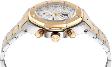 Philipp Plein Plein Chrono Royal Heren Multikleur Horloge PWLFA0525 Zilver en goud - One Size