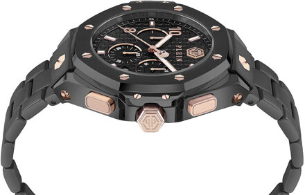 Philipp Plein Plein Chrono Royal Heren Zwarte Horloge PWPRA0424 - maat