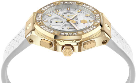 Philipp Plein Plein Chrono Royal Unisex Witte Horloge PWPSA0624