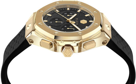 Philipp Plein Plein Chrono Royal Unisex Zwarte Horloge PWPSA0124