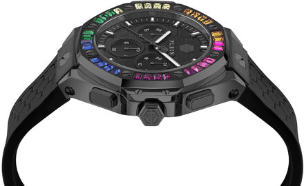 Philipp Plein Plein Chrono Royal Unisex Zwarte Horloge PWPSA0724 - maat