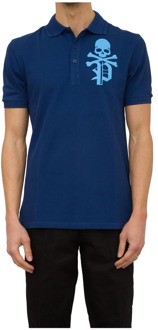 Philipp Plein Polo Shirts Philipp Plein , Blue , Heren - 2Xl,Xl,L,M