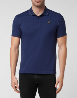 Philipp Plein Poloshirt Blauw - XS