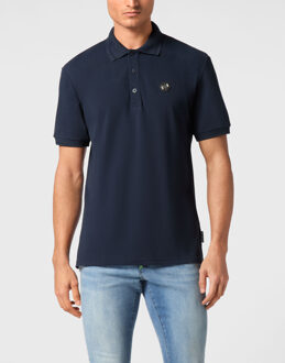 Philipp Plein Poloshirt Gothic Plein Donkerblauw - 4XL
