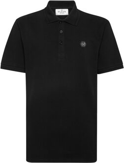 Philipp Plein Poloshirt Gothic Plein Zwart - 3XL