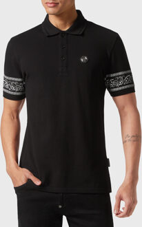 Philipp Plein Poloshirt Gothic Plein Zwart