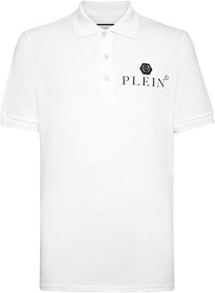Philipp Plein Poloshirt Iconic Plein - maat 3XL Wit