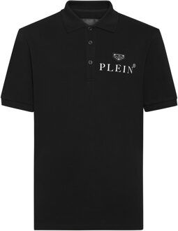 Philipp Plein Poloshirt Iconic Plein - maat M Zwart