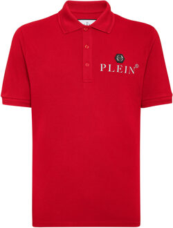 Philipp Plein Poloshirt Iconic Plein - maat Rood