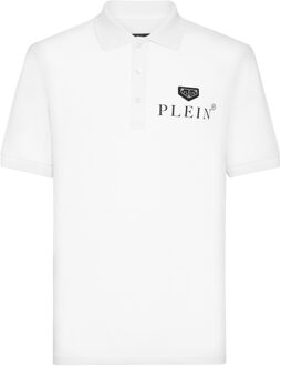 Philipp Plein Poloshirt Iconic Plein Wit - 3XL