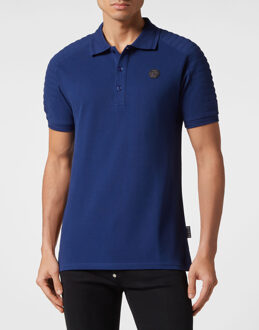 Philipp Plein Poloshirt - maat S Donkerblauw