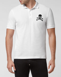 Philipp Plein Poloshirt - maat XS Wit