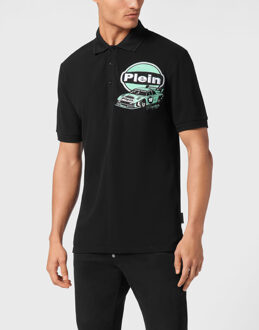 Philipp Plein Poloshirt Racing Zwart - 3XL