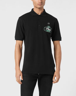 Philipp Plein Poloshirt Racing Zwart - L