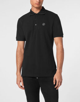 Philipp Plein Poloshirt Skull&Bones - maat 4XL Zwart