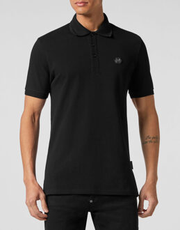 Philipp Plein Poloshirt Skull&Bones Zwart - 4XL
