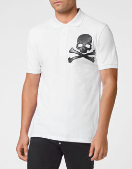 Philipp Plein Poloshirt Skull - maat 3XL Wit