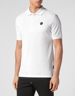 Philipp Plein Poloshirt Skull Wit