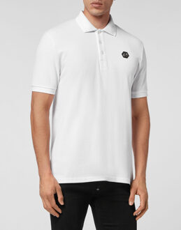 Philipp Plein Poloshirt Skull Wit