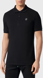Philipp Plein Poloshirt Snake Zwart - 4XL