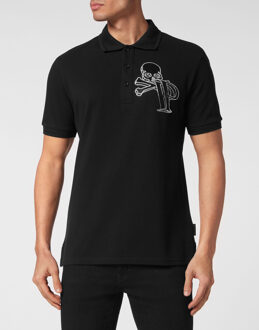 Philipp Plein Poloshirt Zwart