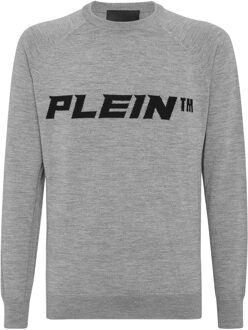 Philipp Plein Pullover Ronde Hals Grijs - L