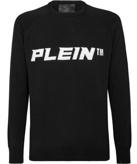Philipp Plein Pullover Ronde Hals - maat 2XL Zwart