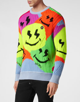 Philipp Plein Pullover Ronde Hals Smile Veelkleurig - 3XL