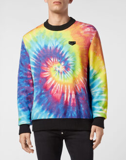 Philipp Plein Pullover Ronde Hals Tie Dye Veelkleurig - S