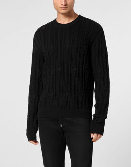 Philipp Plein Pullover Ronde Hals Zwart - S